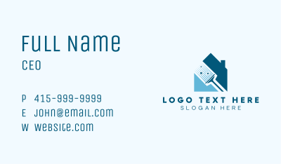 Home Cleaning Mop Business Card Image Preview