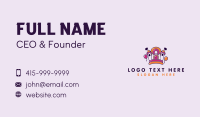 Fun Inflatable Bounce House  Business Card Image Preview