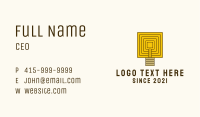 Vintage Maze Light Bulb  Business Card Image Preview