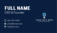 Lightbulb Airplane Travel Business Card Image Preview