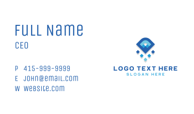 Blue Abstract Accounting  Business Card Image Preview