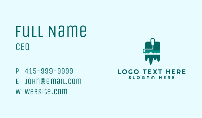Paint Roller Tool Business Card Image Preview