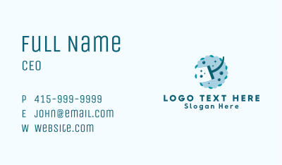 Cleaning Sanitation Wiper Business Card