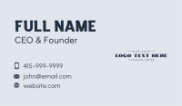 Minimalist Brand Wordmark Business Card Image Preview