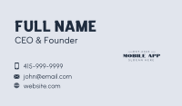 Minimalist Brand Wordmark Business Card Image Preview