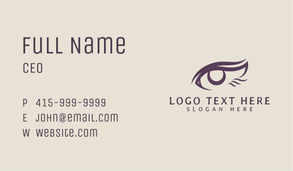 Beauty Eye Wing Business Card Design Image Preview