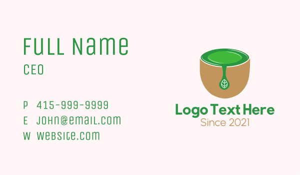 Tea Cup Drink Business Card Design Image Preview