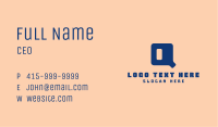 Digital Letter Q Business Card Image Preview