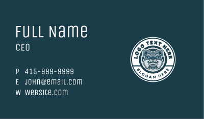 Canine Bulldog Gaming Business Card Image Preview