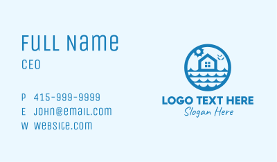 Seaside Beach House Business Card Image Preview