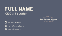 Cursive Business Wordmark Business Card Image Preview