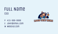Armadillo Hockey Gamer Business Card Image Preview