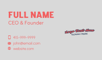 Casual Apparel Wordmark Business Card Image Preview