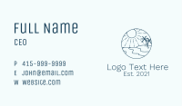 Beach Line Art Business Card Image Preview