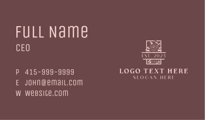 Rose Flower Boutique Business Card Image Preview