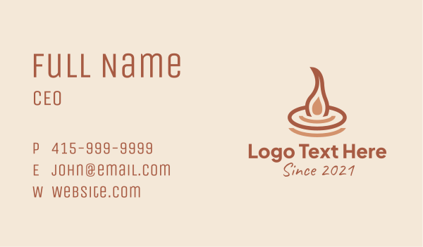 Scented Candle Brand  Business Card Design Image Preview