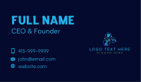 Clean Janitorial Sanitation Business Card Image Preview