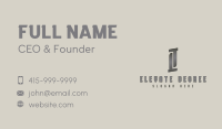 Classic Corporate Letter I Business Card Image Preview