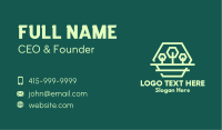 Green Forest Trees Hexagon Business Card Image Preview