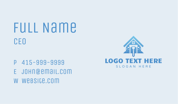 House Mop Cleaner Business Card Design Image Preview