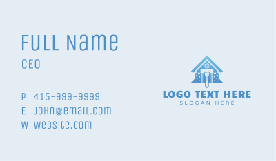 House Mop Cleaner Business Card Image Preview