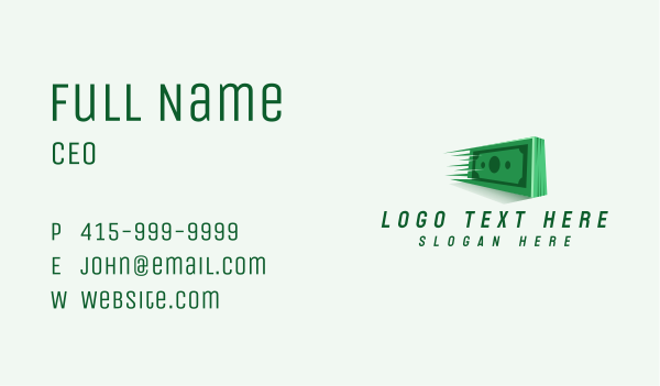 Fast Dollar Financing Business Card Design Image Preview