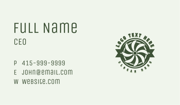 Propeller Aviation Mechanic Business Card Design Image Preview