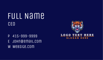 Beast Tiger Gaming Business Card Image Preview
