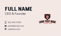 Angry Bear Online Gaming Business Card Image Preview