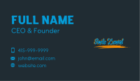 Streat Wear Apparel Wordmark Business Card Design