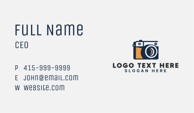 Photo Digital Camera Business Card Image Preview
