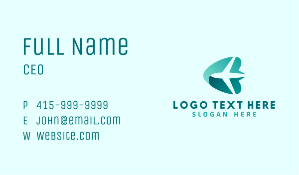 Airline Travel Tourism Business Card Design Image Preview