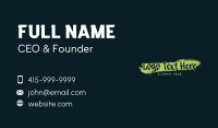 Graffiti Street Wordmark Business Card Preview