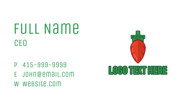 Carrot Ship Business Card Design Image Preview