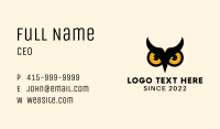 Owl Aviary Zoo  Business Card Image Preview