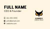 Owl Aviary Zoo  Business Card Image Preview