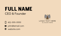 Castle Fortress Gateway  Business Card Image Preview