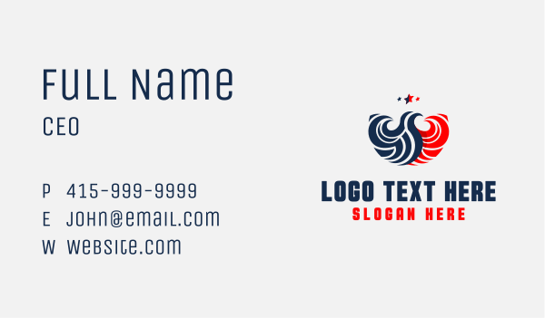 American Eagle USA Business Card Design Image Preview