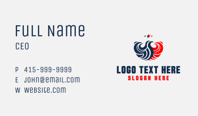 American Eagle USA Business Card Image Preview
