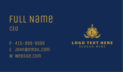 Gold Royal Diamond Business Card Image Preview