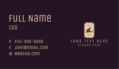 Brown Monkey Apparel Business Card Image Preview