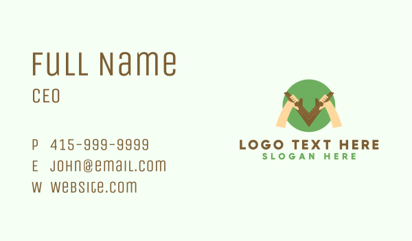 Nature Camping Letter MV Business Card Design Image Preview