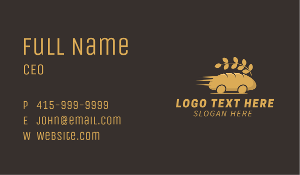 Bread Loaf Delivery Business Card Design Image Preview