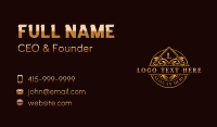 Luxury Ornamental Crest Business Card Preview