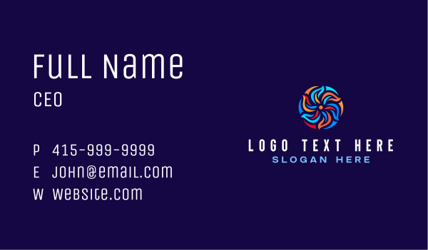 Fire Ice Exhaust Business Card Design Image Preview
