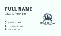 Forest Woodcutter Carpentry Business Card Image Preview