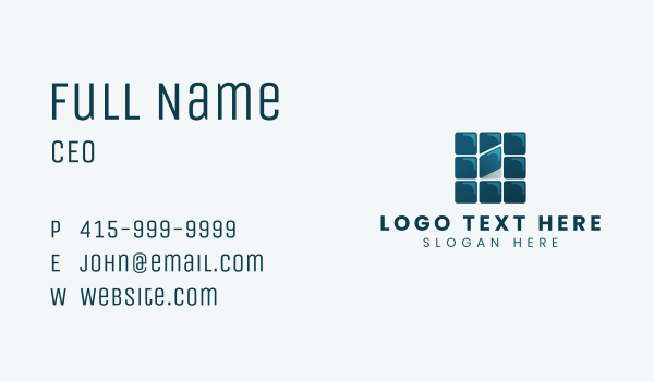 Square Flooring Tile Business Card Design Image Preview