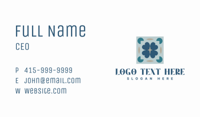 Classic Floral Patten Business Card Image Preview