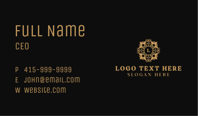 Stylish Floral Boutique Business Card Image Preview