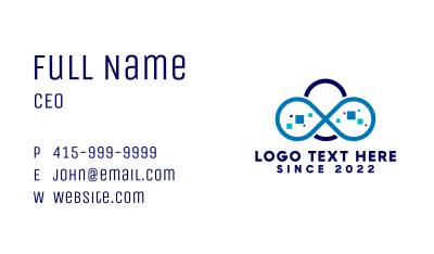 Infinity Cloud Storage Technology Business Card